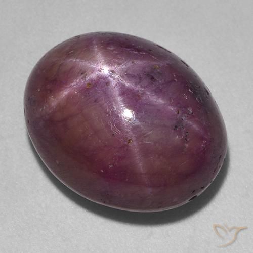 18.38 ct Oval Star Ruby, 16.2 x 13.3 mm From Madagascar, Photo A