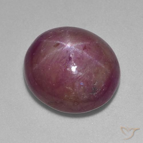 11.27 ct Oval Star Ruby, 13.5 x 12.1 mm From Madagascar, Photo A