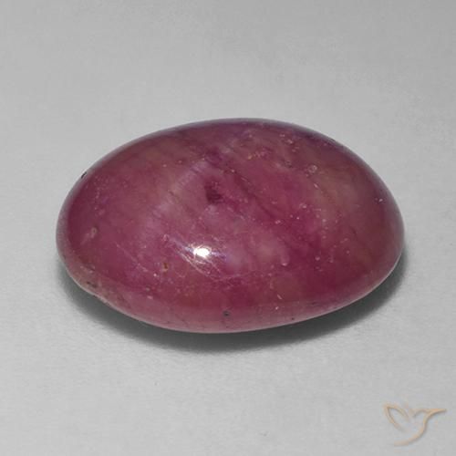 Star Ruby Gemstone in 14.9 x 12.2 mm Size for Sale, Star Ruby Stone in Medium Purple Color