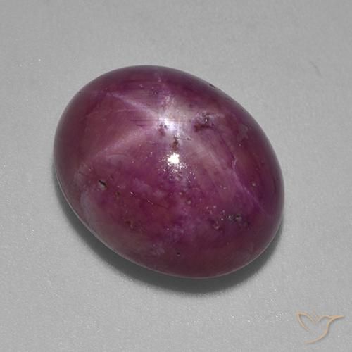 13.24ct Natural Reddish Purple Star Ruby, Oval, Opaque