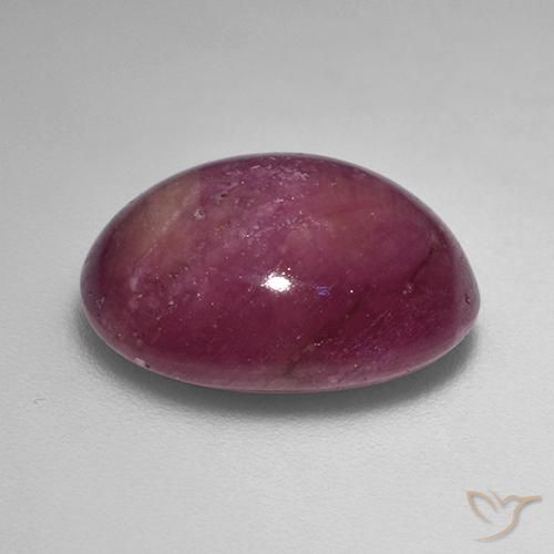 Star Ruby Gemstone in 14.7 x 12.1 mm Size for Sale, Star Ruby Stone in Plum Purple Color