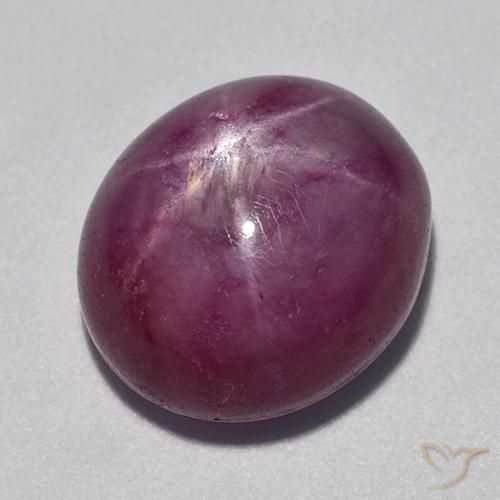 15.09 ct Oval Star Ruby, 14.2 x 12.5 mm From Madagascar, Photo A