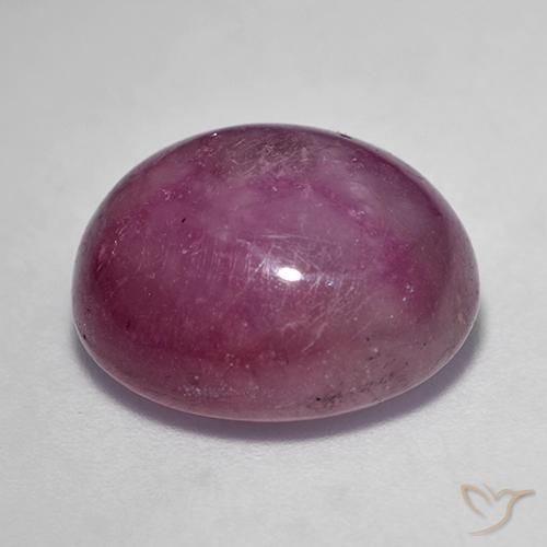 Star Ruby Gemstone in 14 x 12 mm (calibrated) Size for Sale, Star Ruby Stone in Reddish Purple Color
