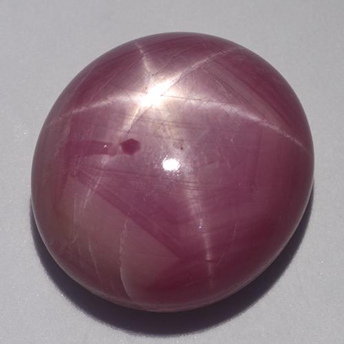Medium-Light Purple Star Ruby Gem - 35.9ct Oval Cabochon (ID: 523617)