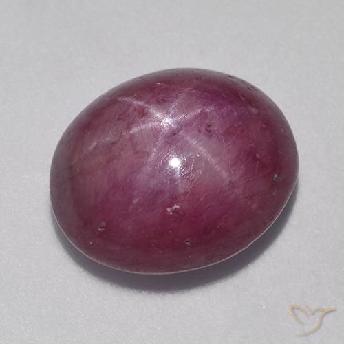 9.37 ct Oval Star Ruby, 13.2 x 10.9 mm From Madagascar, Photo A