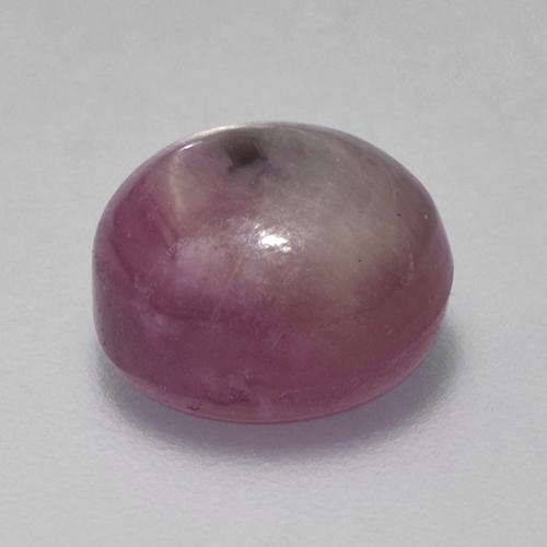 Star Ruby Gemstone in 8.3 x 7.6 mm Size for Sale, Star Ruby Stone in Medium-Dark Purple Color
