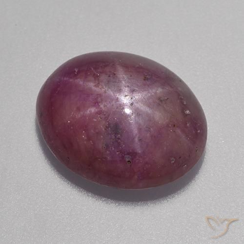 6.46 ct Oval Star Ruby, 12.6 x 10.2 mm From Madagascar, Photo A