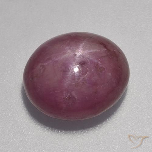 9.23 ct Oval Star Ruby, 12.5 x 10.9 mm From Madagascar, Photo A