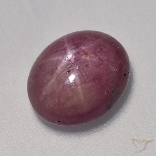 7.06 ct Oval Star Ruby, 12.3 x 10.2 mm From Madagascar, Photo A