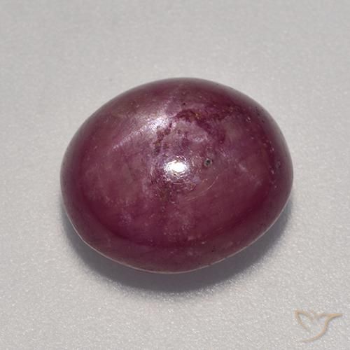7.13 ct Oval Star Ruby, 11.2 x 9.8 mm From Madagascar, Photo A