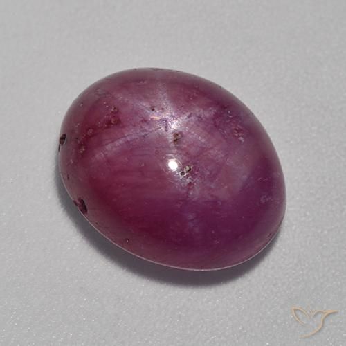 8.53 ct Oval Star Ruby, 12.7 x 10.4 mm From Madagascar, Photo A
