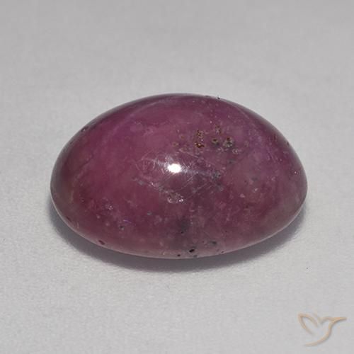 Star Ruby Gemstone in 13.2 x 10.4 mm Size for Sale, Star Ruby Stone in Reddish Purple Color