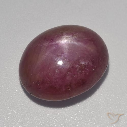 9.31ct Natural Medium-Dark Purple Star Ruby, Oval, Opaque