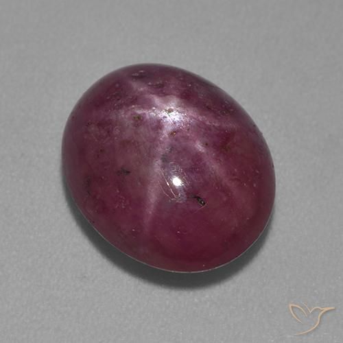 6.26ct Natural Reddish Purple Star Ruby, Oval, Opaque