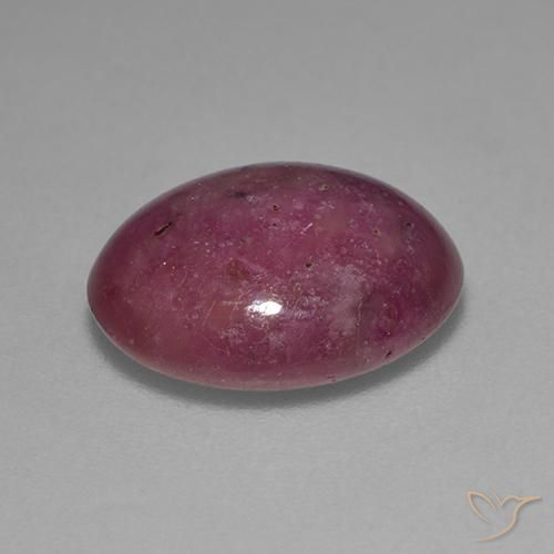 Star Ruby Gemstone in 12 x 10 mm (calibrated) Size for Sale, Star Ruby Stone in Reddish Purple Color