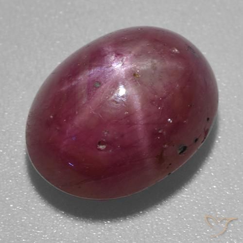 6.58 ct Oval Star Ruby, 11.7 x 9.1 mm From Madagascar, Photo A