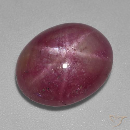 8.43 ct Oval Star Ruby, 13.2 x 10.7 mm From Madagascar, Photo A