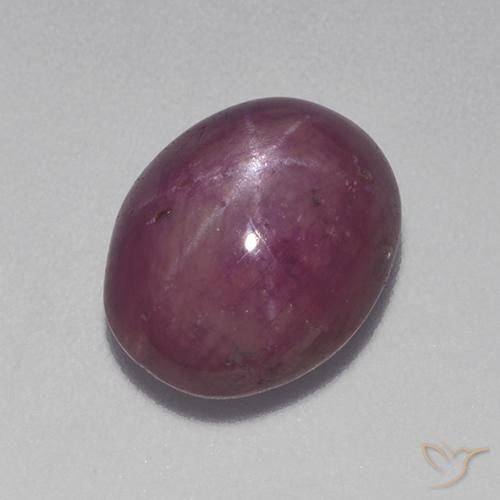 6.10ct Natural Reddish Purple Star Ruby, Oval, Opaque