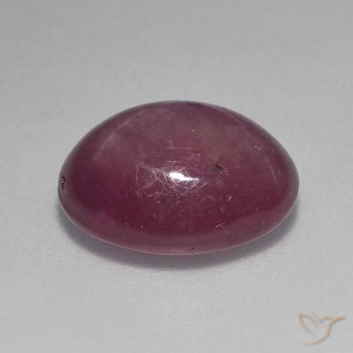 Star Ruby Gemstone in 11.5 x 9.3 mm Size for Sale, Star Ruby Stone in Reddish Purple Color