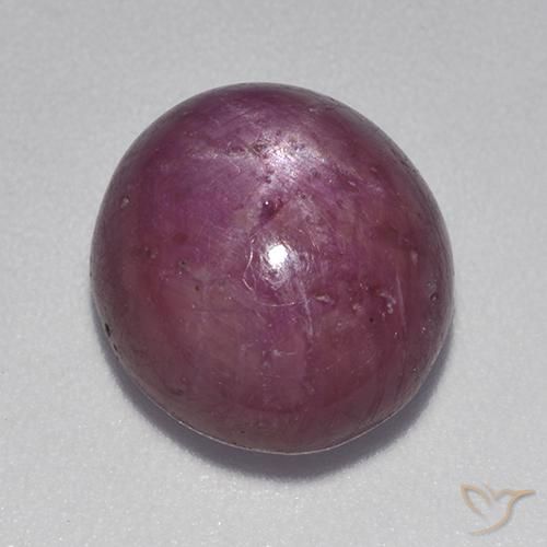 9.28ct Natural Reddish Purple Star Ruby, Oval, Opaque