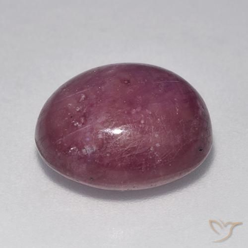 Star Ruby Gemstone in 12 x 11 mm Size for Sale, Star Ruby Stone in Reddish Purple Color