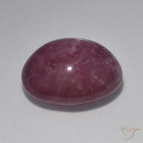 Star Ruby Gemstone in 12 x 10 mm (calibrated) Size for Sale, Star Ruby Stone in Reddish Purple Color