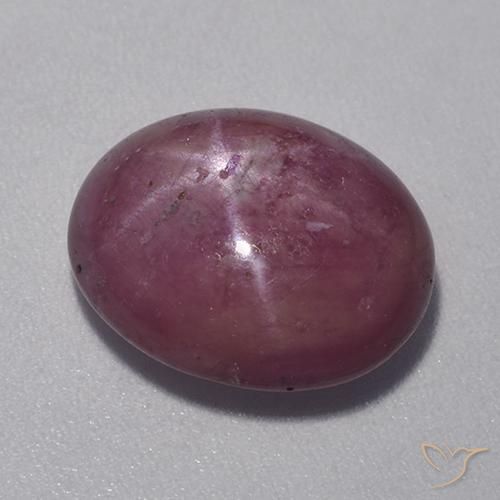 8.30 ct Purple Star Ruby Stone, Natural Star Ruby in Oval Cabochon Shape for Sale