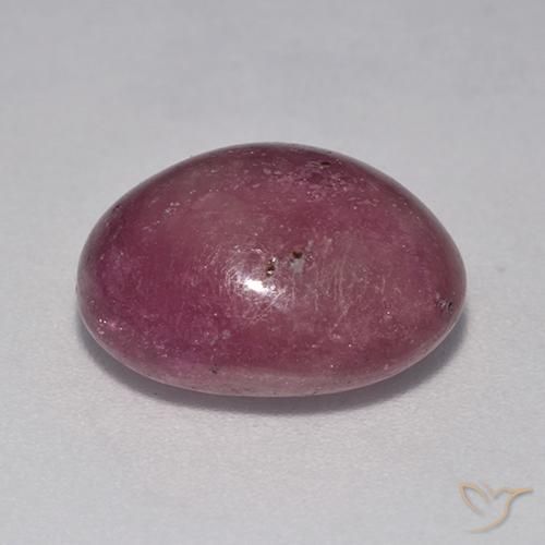 Star Ruby Gemstone in 13.6 x 11.3 mm Size for Sale, Star Ruby Stone in Plum Purple Color