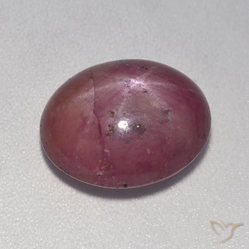 6.87 ct Oval Star Ruby, 12.4 x 9.9 mm From Madagascar, Photo A