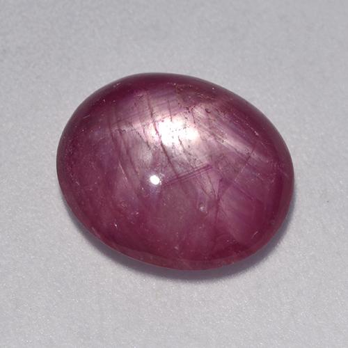 Reddish Purple Star Ruby Gem - 4.5ct Oval Cabochon (ID: 526401)