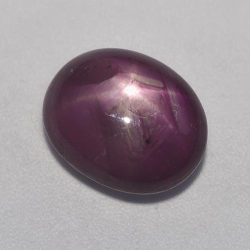 Темно-красный Звездчатый Рубин Камень - 6.9ct Овал Кабошон (ID: 527413)