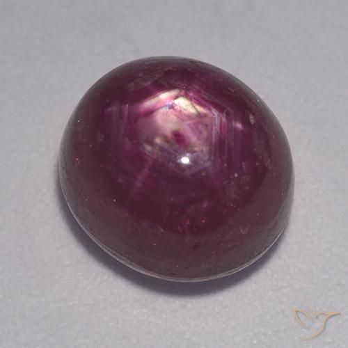 5.78 ct Oval Star Ruby, 9.3 x 8.2 mm From Madagascar, Photo A