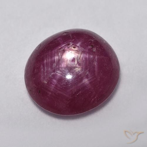 4.76ct Natural Raspberry Red Star Ruby, Oval, Translucent
