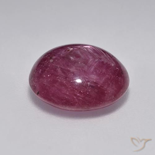 Star Ruby Gemstone in 10.4 x 9.7 mm Size for Sale, Star Ruby Stone in Raspberry Red Color