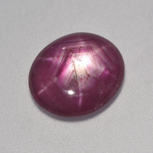 3.53 ct Red Star Ruby Gemstone, Star Ruby Gem in Oval Cabochon Shape for Sale.