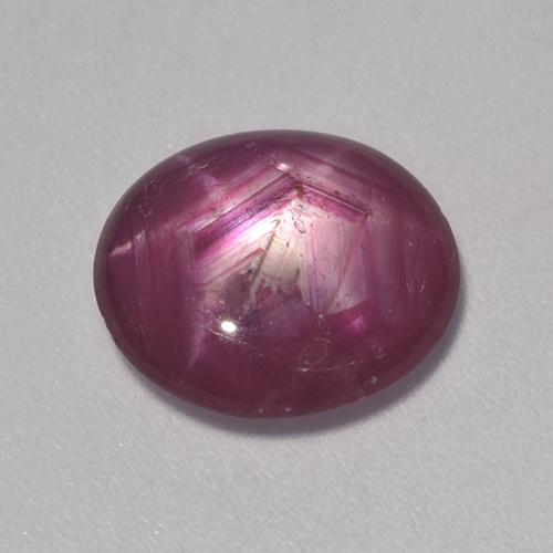 3.53 ct Red Star Ruby Stone, Natural Star Ruby in Oval Cabochon Shape for Sale