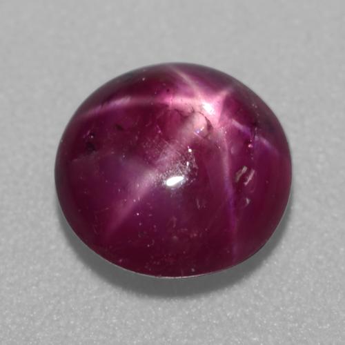 Purple Star Ruby 2.3 Carat Round from Madagascar Gemstone