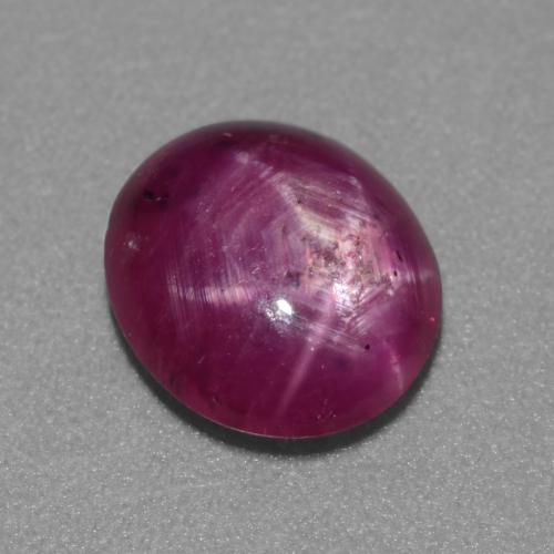 2.50 ct Purple Star Ruby Gemstone, Star Ruby Gem in Oval Cabochon Shape for Sale.