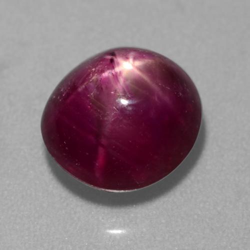 Loose 4.18 ct Oval Purple Star Ruby Gemstone for Sale, 8.9 x 8.1 mm ...