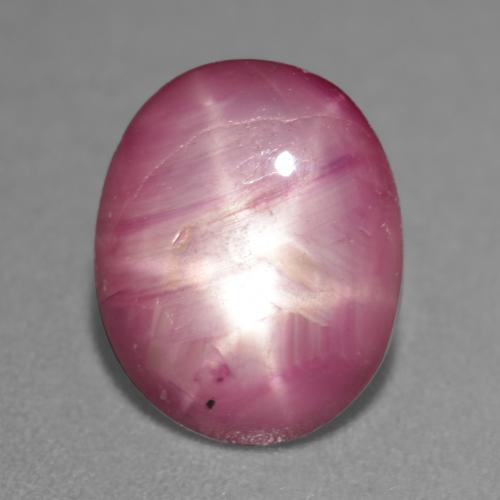 Magenta Star Ruby Gem - 3.9ct Oval Cabochon (ID: 542745)