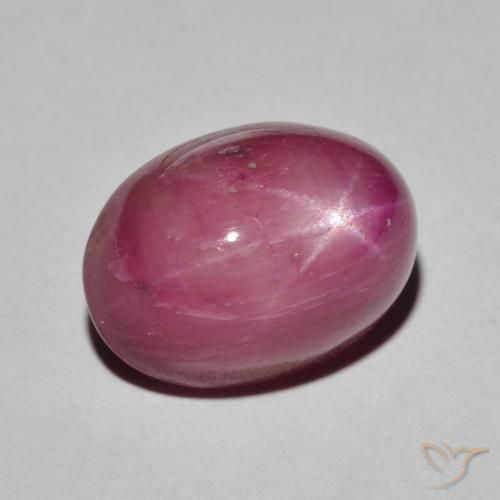 9.59 ct Red Star Ruby Stone, Natural Star Ruby in Oval Cabochon Shape for Sale