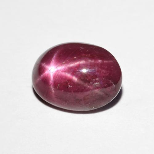 4.29 ct Red Star Ruby Stone, Natural Star Ruby in Oval Cabochon Shape for Sale