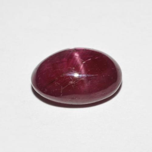 Star Ruby Gemstone in 10.4 x 7.7 mm Size for Sale, Star Ruby Stone in Dark Red Color