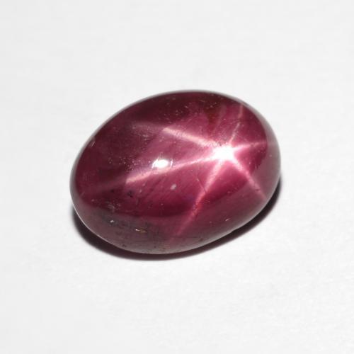 3.19 ct Red Star Ruby Stone, Natural Star Ruby in Oval Cabochon Shape for Sale