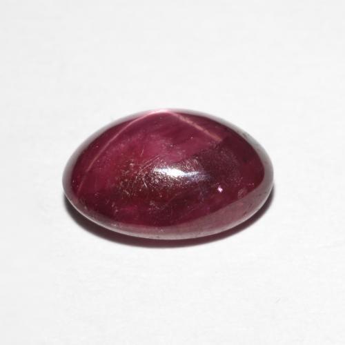 Star Ruby Gemstone in 9.6 x 7.1 mm Size for Sale, Star Ruby Stone in Dark Red Color