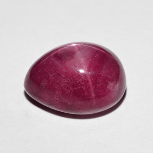 Star Ruby Gemstone in 12.5 x 10.2 mm Size for Sale, Star Ruby Stone in Deep Red Color
