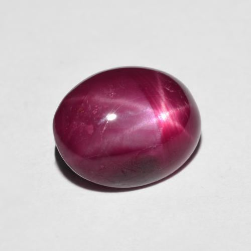 4.41 ct Red Star Ruby Stone, Natural Star Ruby in Oval Cabochon Shape for Sale