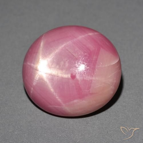 35.88 ct Pink Star Ruby Stone, Natural Star Ruby in Oval Cabochon Shape for Sale
