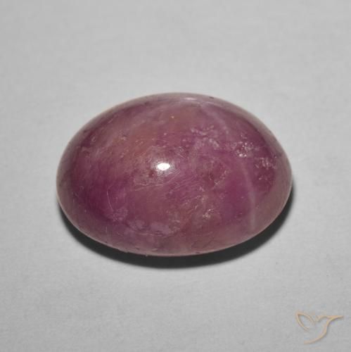 Star Ruby Gemstone in 12.7 x 9.9 mm Size for Sale, Star Ruby Stone in Reddish Purple Color