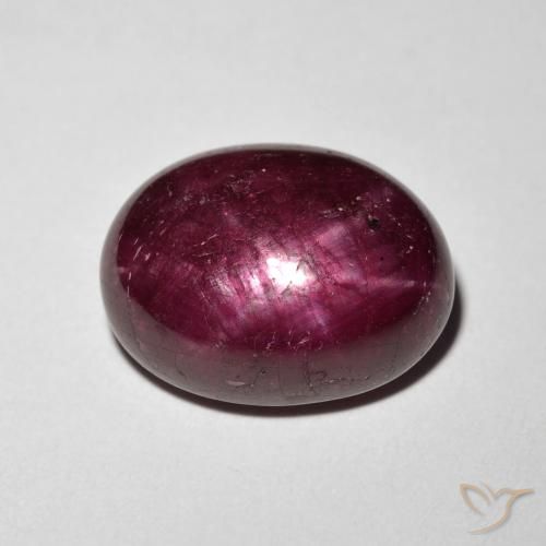 9.13 ct Oval Star Ruby, 13.2 x 10.1 mm From Madagascar, Photo A